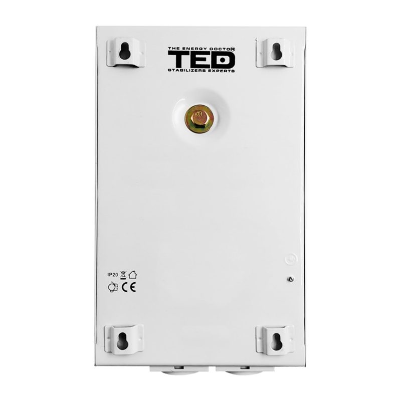 1000VA 600W AVR Wall Voltage Stabilizer - LCD Display - 2 x Outputs - TED Electric - Image 2