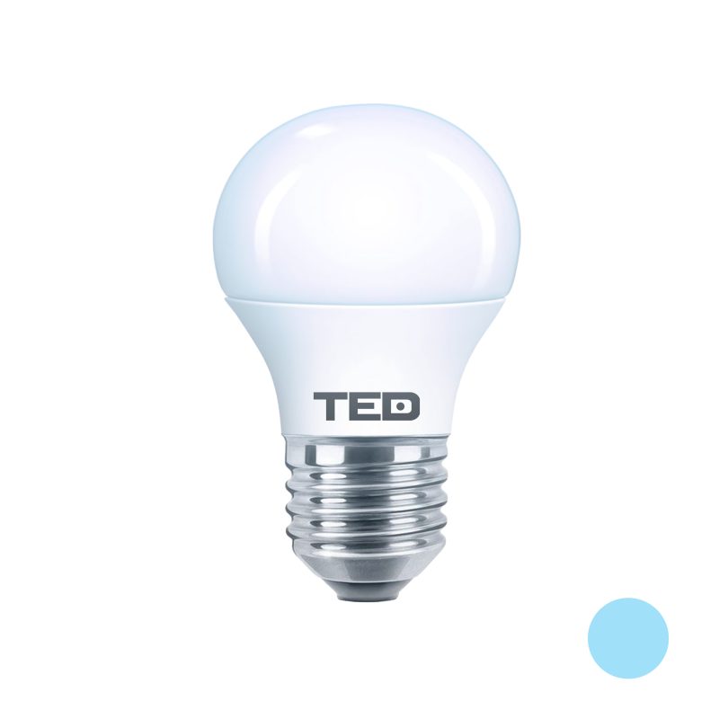 7W Mini Light Bulb - E27 fitting - 6400K cool light - TED Electric - Image 2