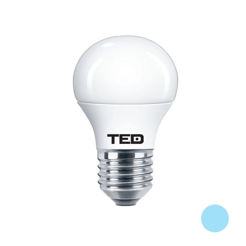 7W Mini Light Bulb - E27 fitting - 6400K cool light - TED Electric