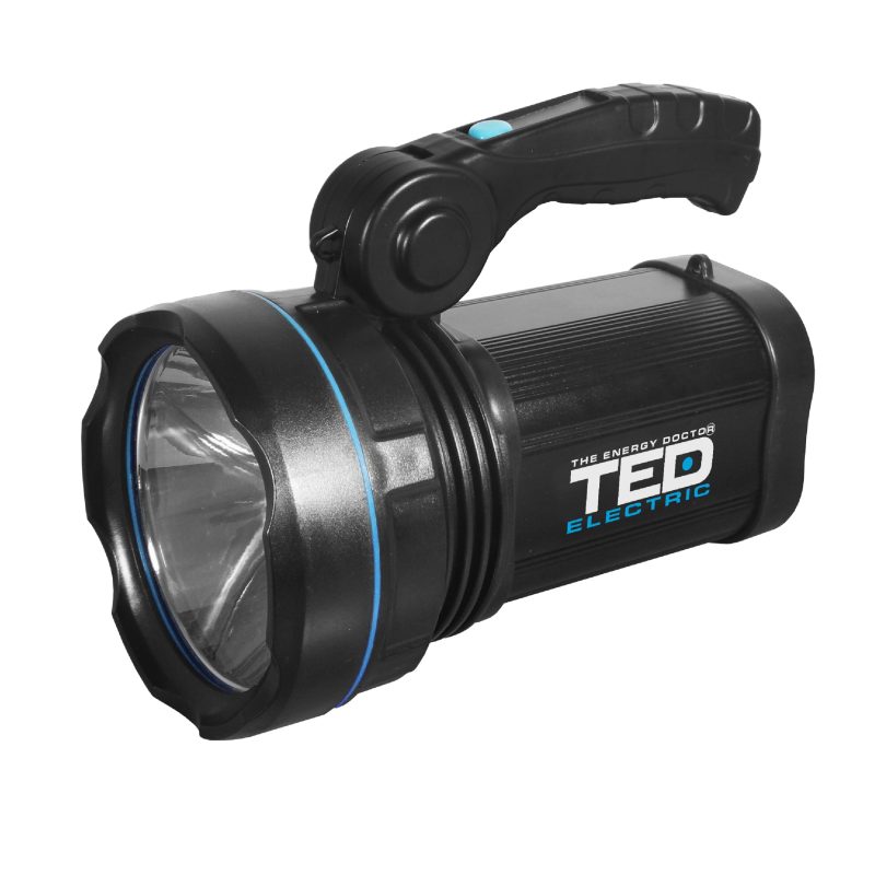 10W 700lm Patrol LED Flashlight TED003706 - rechargeable / 12h battery life - waterproof IP65 - TED Electric