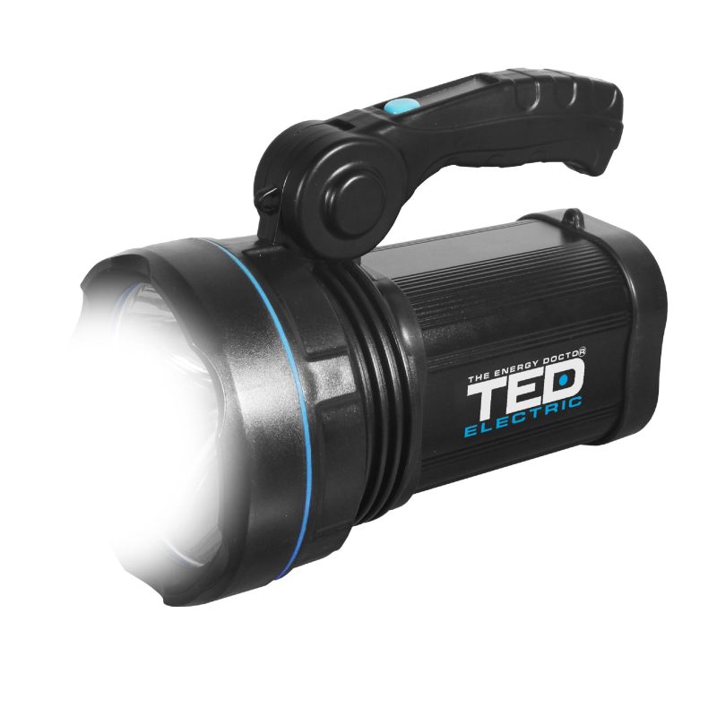 10W 700lm Patrol LED Flashlight TED003706 - rechargeable / 12h battery life - waterproof IP65 - TED Electric - Image 2