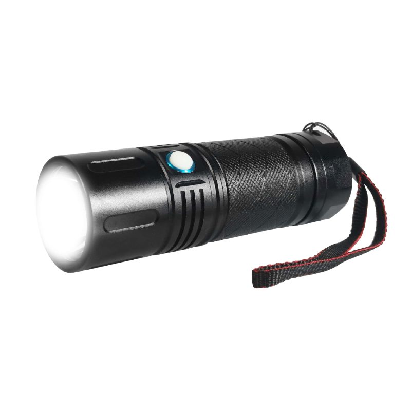 10W 1400lm LED Flashlight TED001979 - rechargeable / shockproof / waterproof IP65 - TED Electric - Image 2
