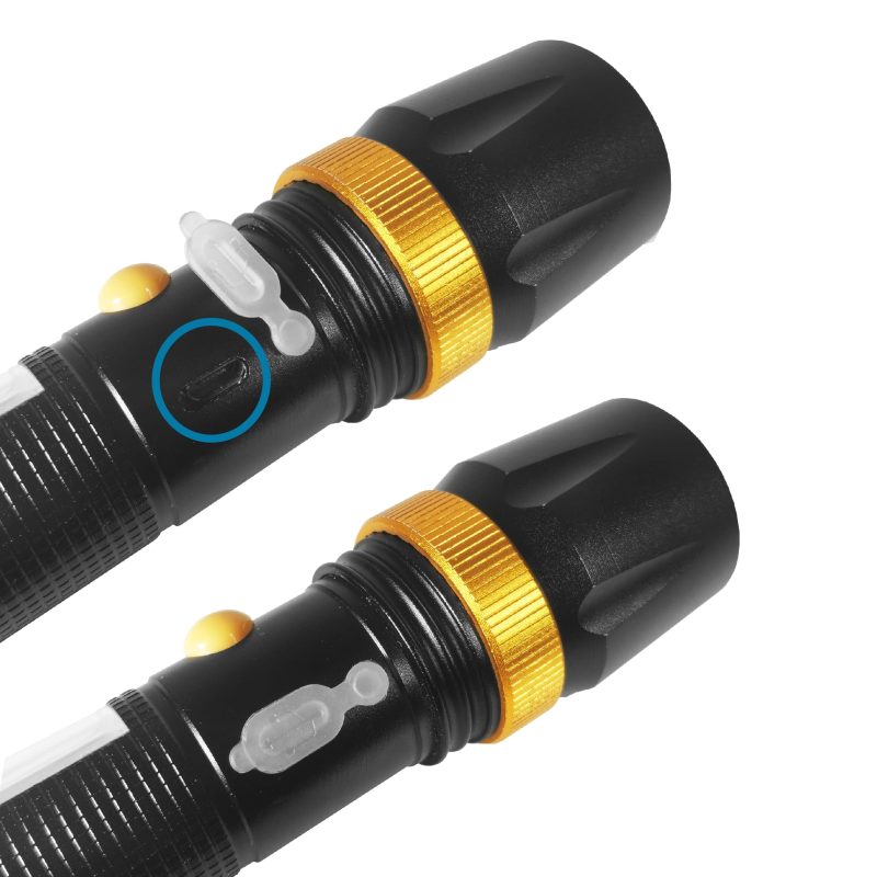 5W 300lm LED Flashlight TED002037 - rechargeable / shockproof / waterproof IP65 - TED Electric - Image 3