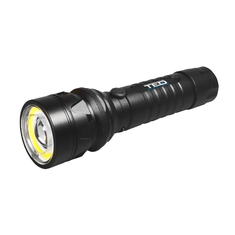 10W 300lm LED Flashlight TED002044 - rechargeable / shockproof / waterproof IP65 - TED Electric