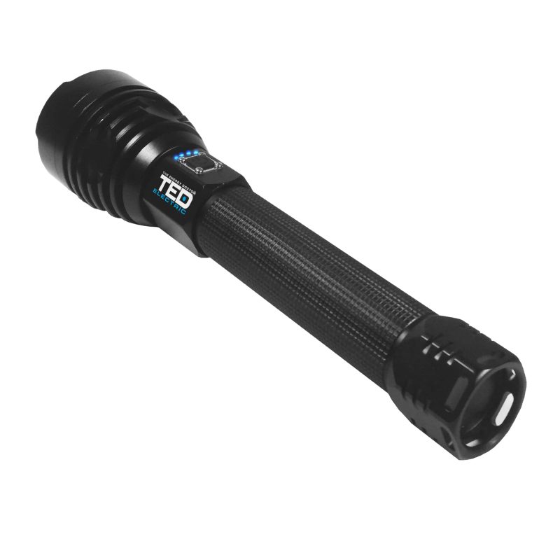 15W 1800lm LED Flashlight TED002051 - rechargeable / shockproof / waterproof IP65 - TED Electric - Image 3