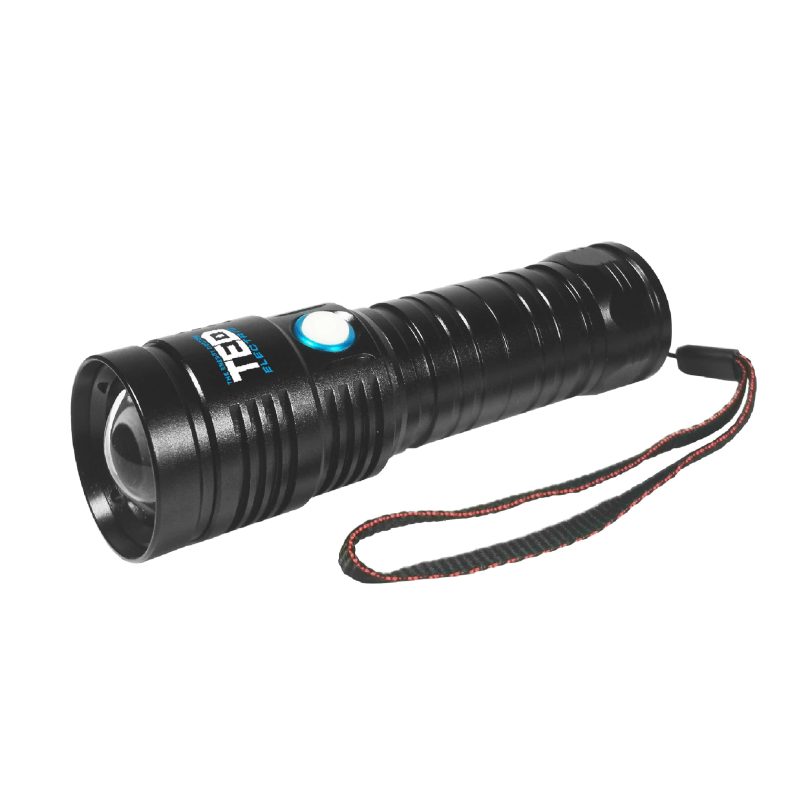 10W 1200lm LED Flashlight TED002204 - rechargeable / shockproof / waterproof IP65 - TED Electric