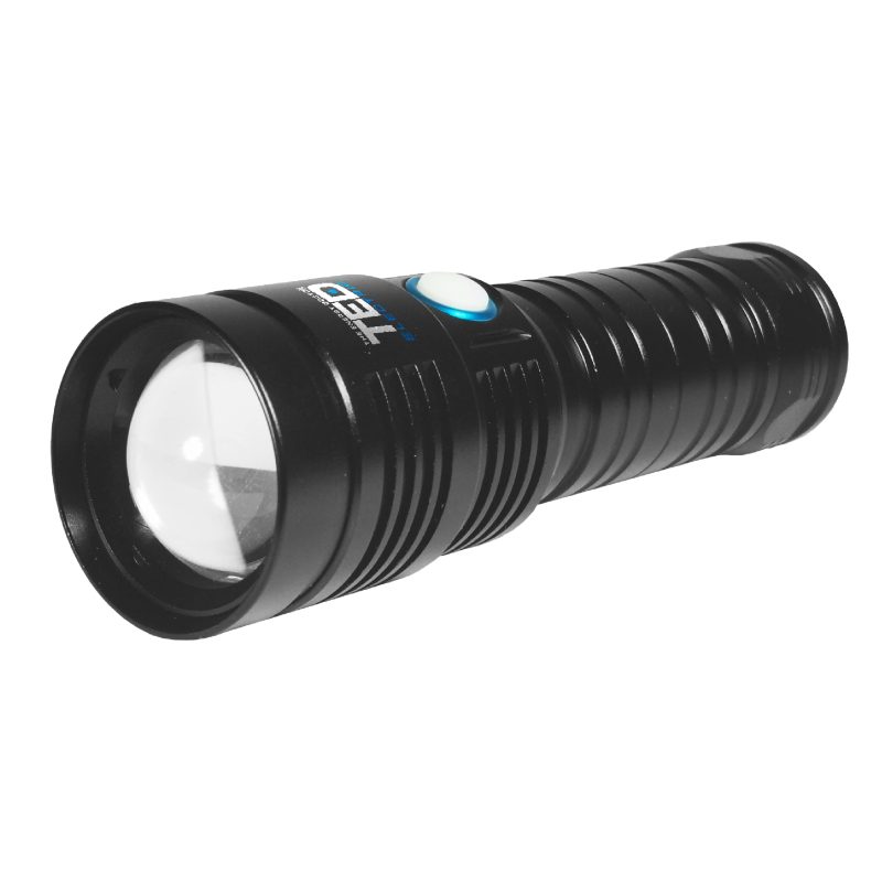 10W 1200lm LED Flashlight TED002204 - rechargeable / shockproof / waterproof IP65 - TED Electric - Image 5