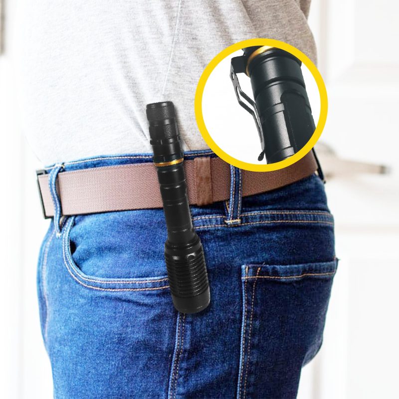 10W 1000lm LED Flashlight TED002228 - rechargeable / shockproof / waterproof IP65 - TED Electric - Image 3