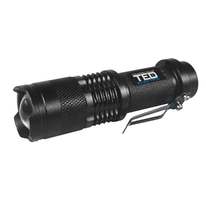 5W 240lm LED Flashlight TED003713 - rechargeable / shockproof / waterproof IP65 - TED Electric