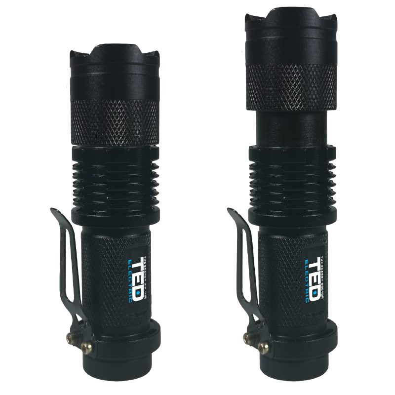 5W 240lm LED Flashlight TED003713 - rechargeable / shockproof / waterproof IP65 - TED Electric - Image 3