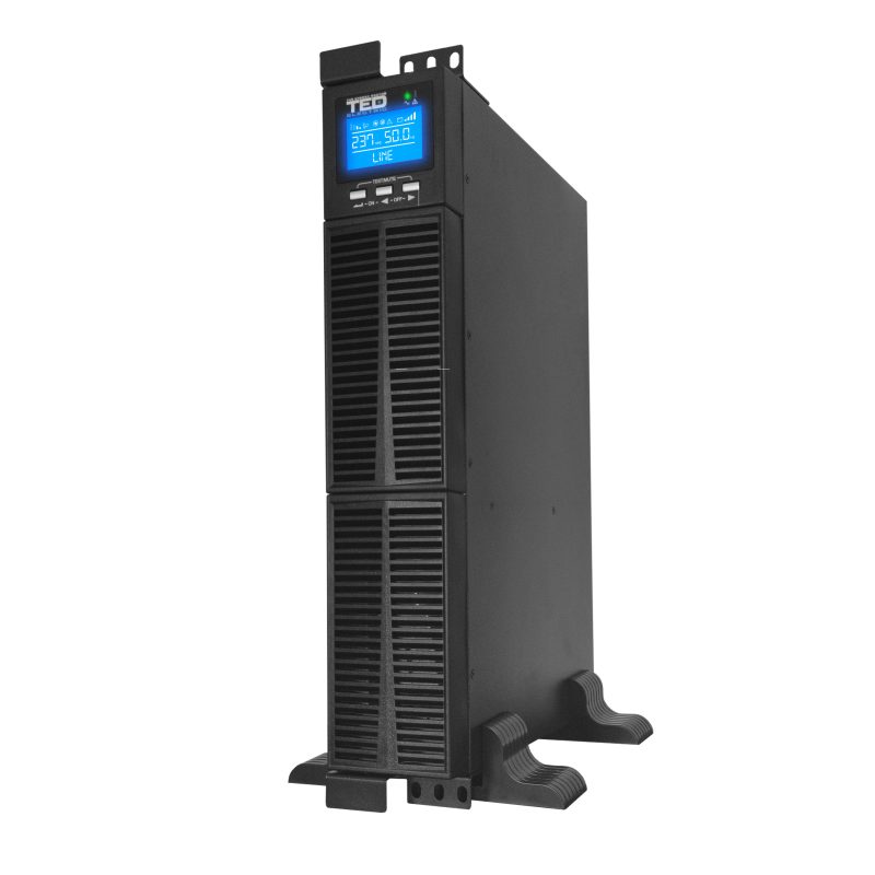 2000VA 1800W UPS Online Rack / Tower - LCD Display - 5 x Outputs - TED Electric - Image 2