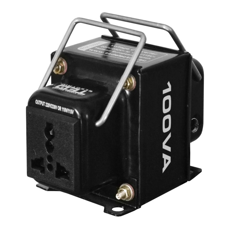 100VA Block Voltage Transformer - 230V to 110V / 115V - Universal Output - TED Electric