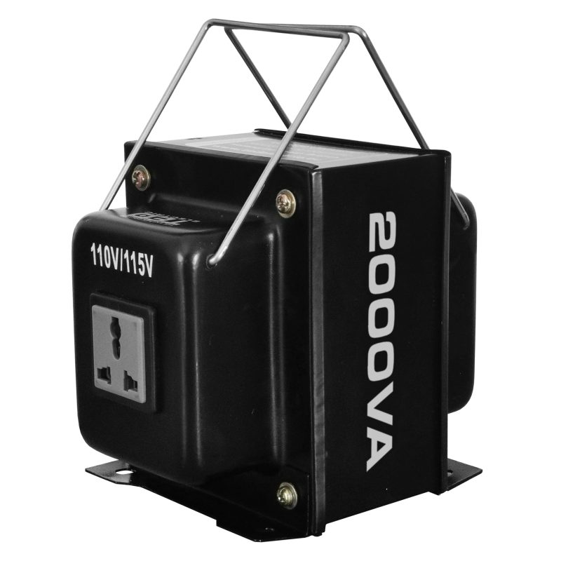 2000VA Block Voltage Transformer - 230V to 110V / 115V - Universal Output - TED Electric