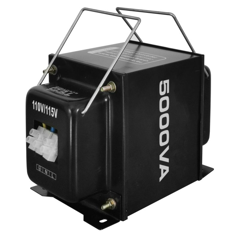 5000VA Block Voltage Transformer - 230V to 110V / 115V - Universal Output - TED Electric