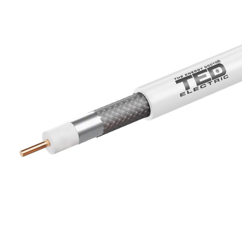 Coaxial Cable - 1.02 mm CCS / RG6 / 75 ohms  / Aluminum Braid  - TED Electric