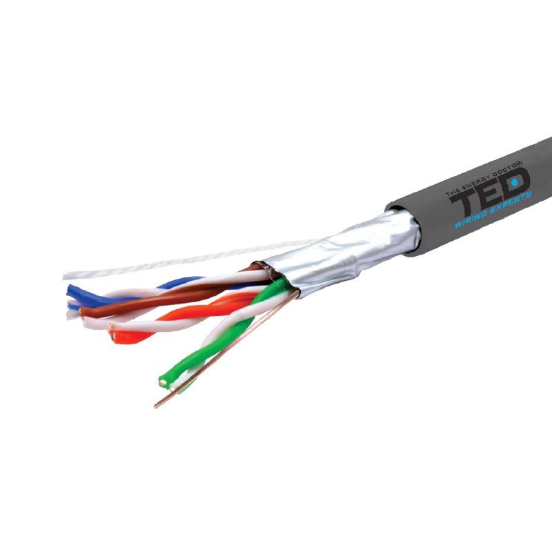 FTP cat. 5E Network Cable - 24 AWG Copper / PVC Coating - TED Electric
