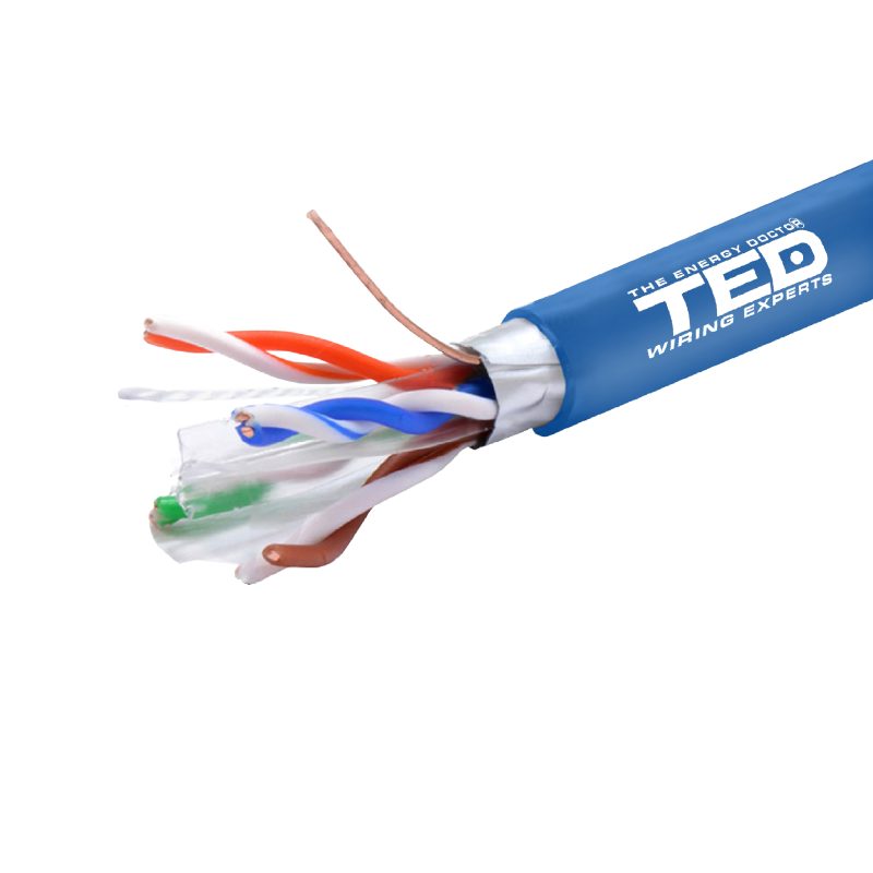 FTP cat. 6 Network Cable - 24 AWG Copper / PVC Coating  - TED Electric