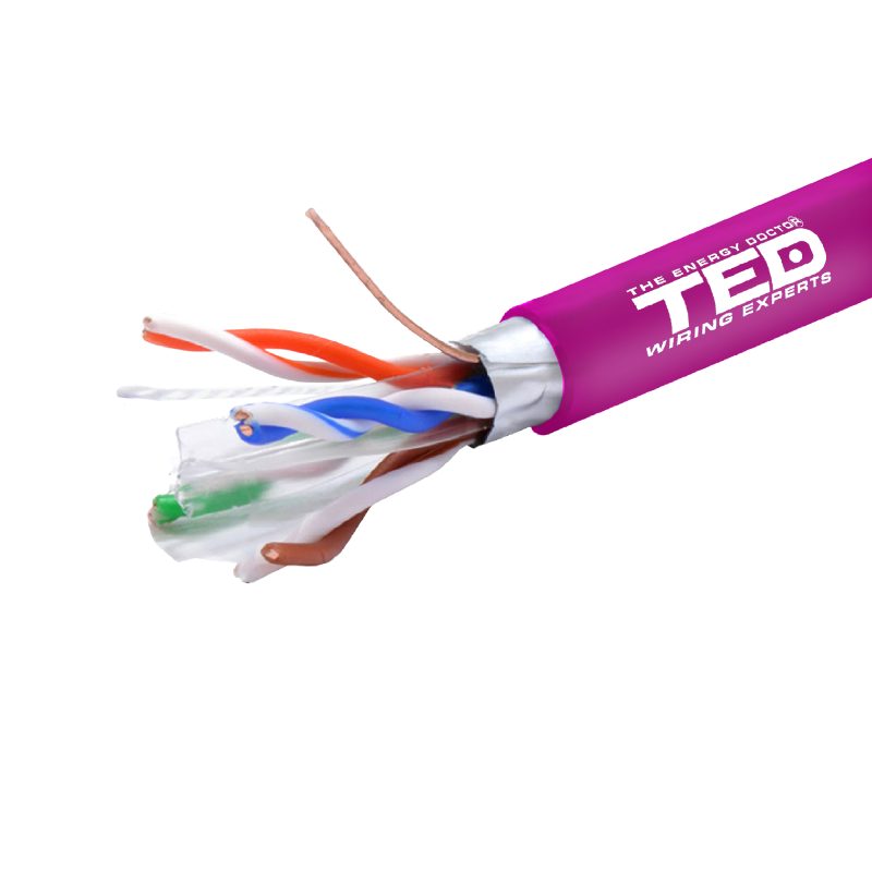 FTP cat. 6 Network Cable - 23 AWG Copper / Fireproof PVC Coating  - TED Electric