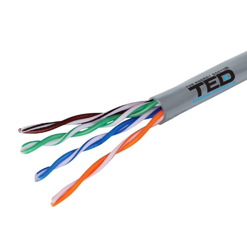 UTP cat. 5E Network Cable - 24 AWG Copper / PVC Coating - TED Electric