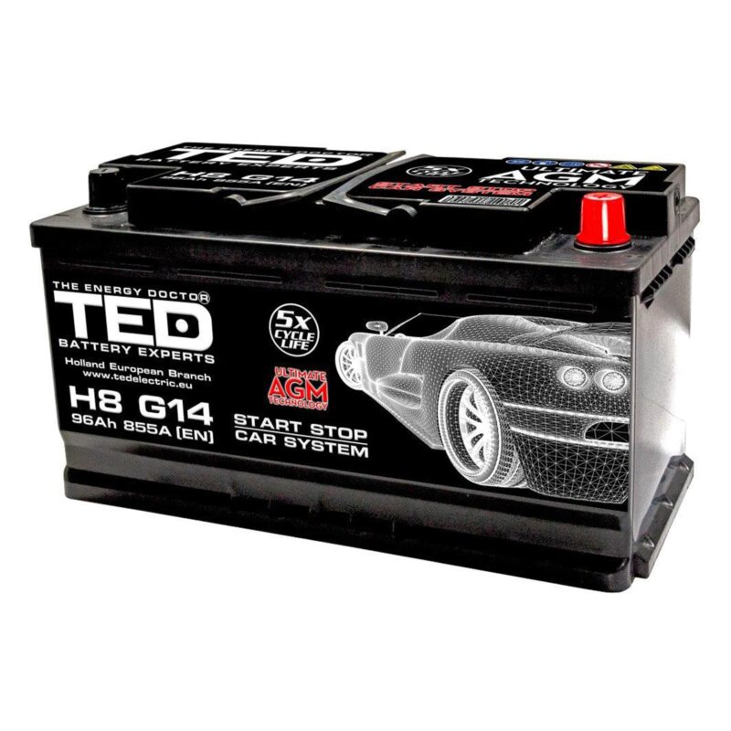 12V 96Ah AGM Start-Stop Battery - TED Electric