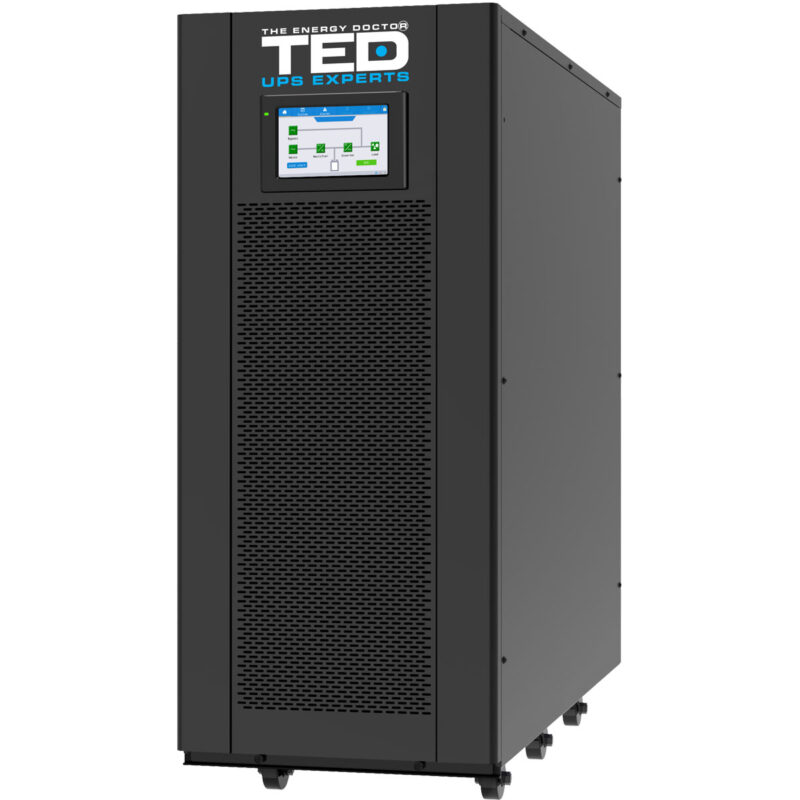 40kVA 40kW 3-Phase (3:3) UPS Online - LCD Display - Terminal Block - TED Electric