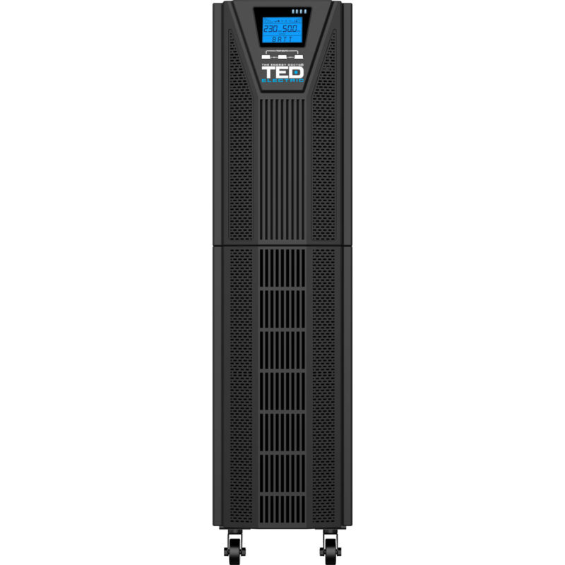 10kVA 10kW UPS Online - LCD Display - Terminal Block - TED Electric