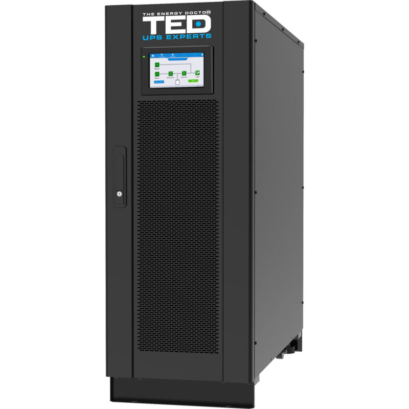 60kVA 60kW 3-Phase (3:3) UPS Online - LCD Display - Terminal Block - TED Electric
