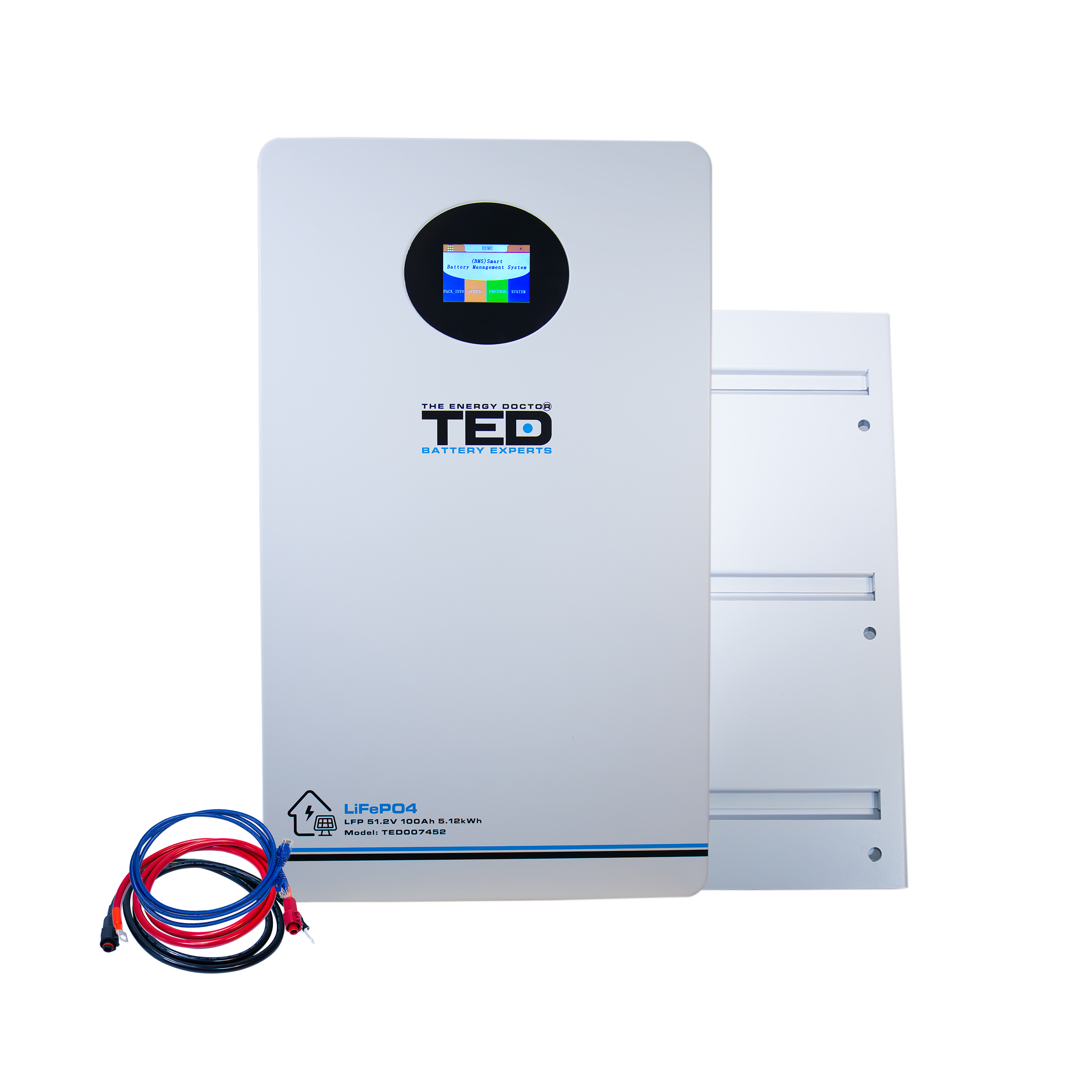 48V 100A LiFePO4 - BMS & Bluetooth Lithium Battery - TED007452