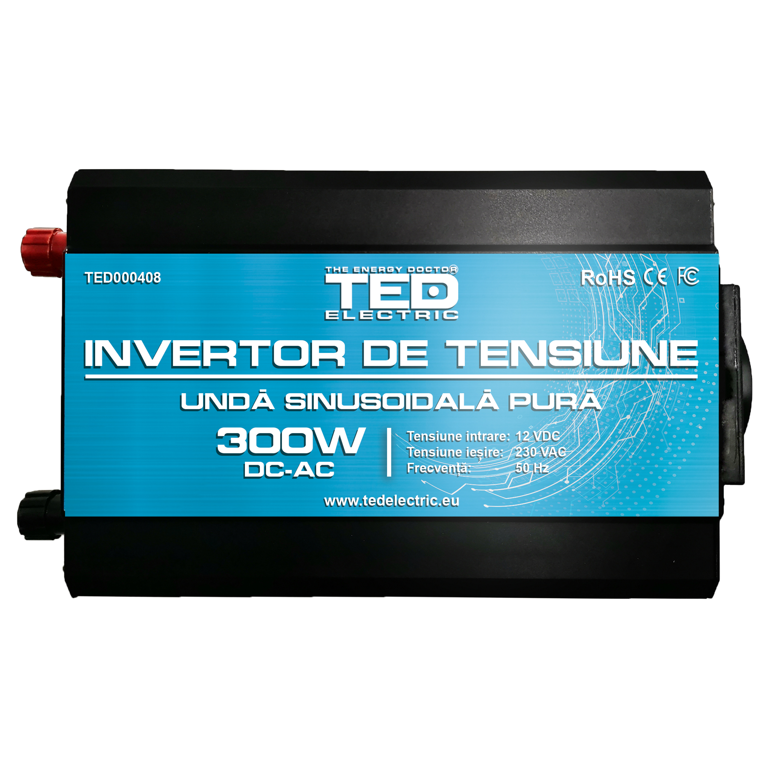 300W pure sine wave car power inverter 12V to 230V
