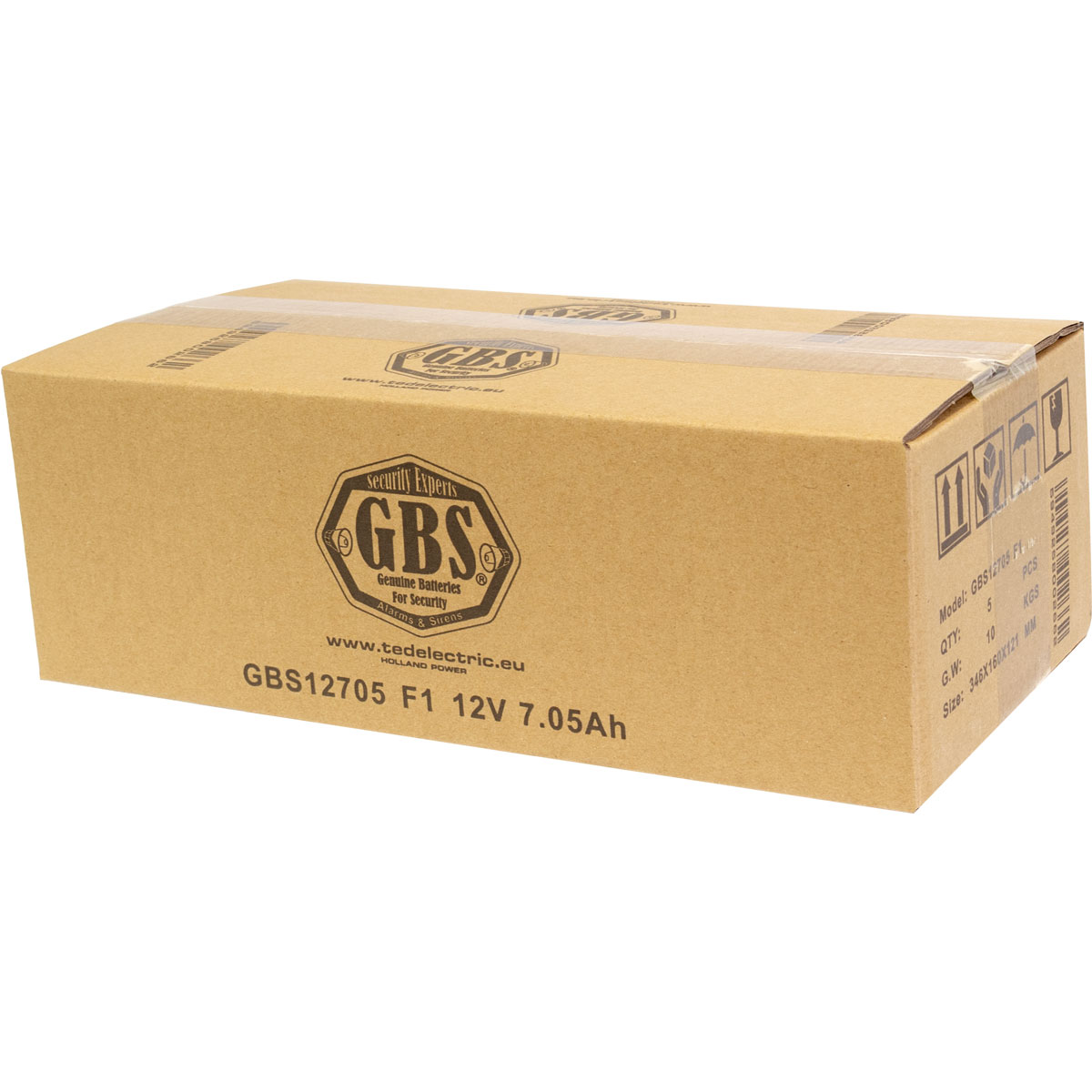 GBS 12V 7.05Ah battery box closed view