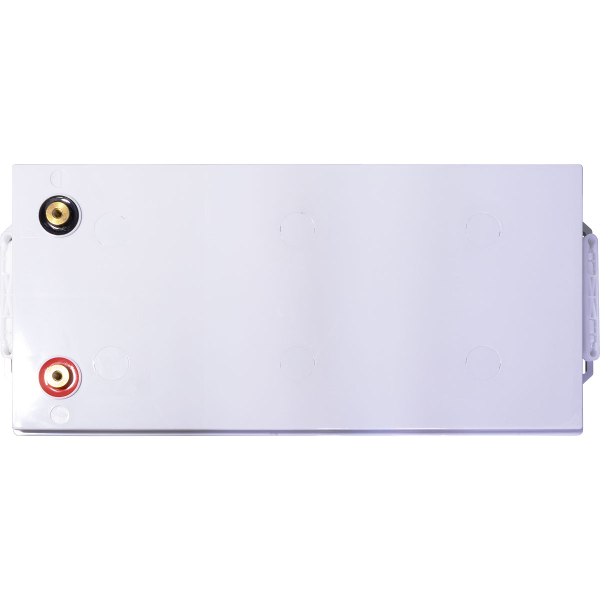 TED 12V 205Ah battery top view