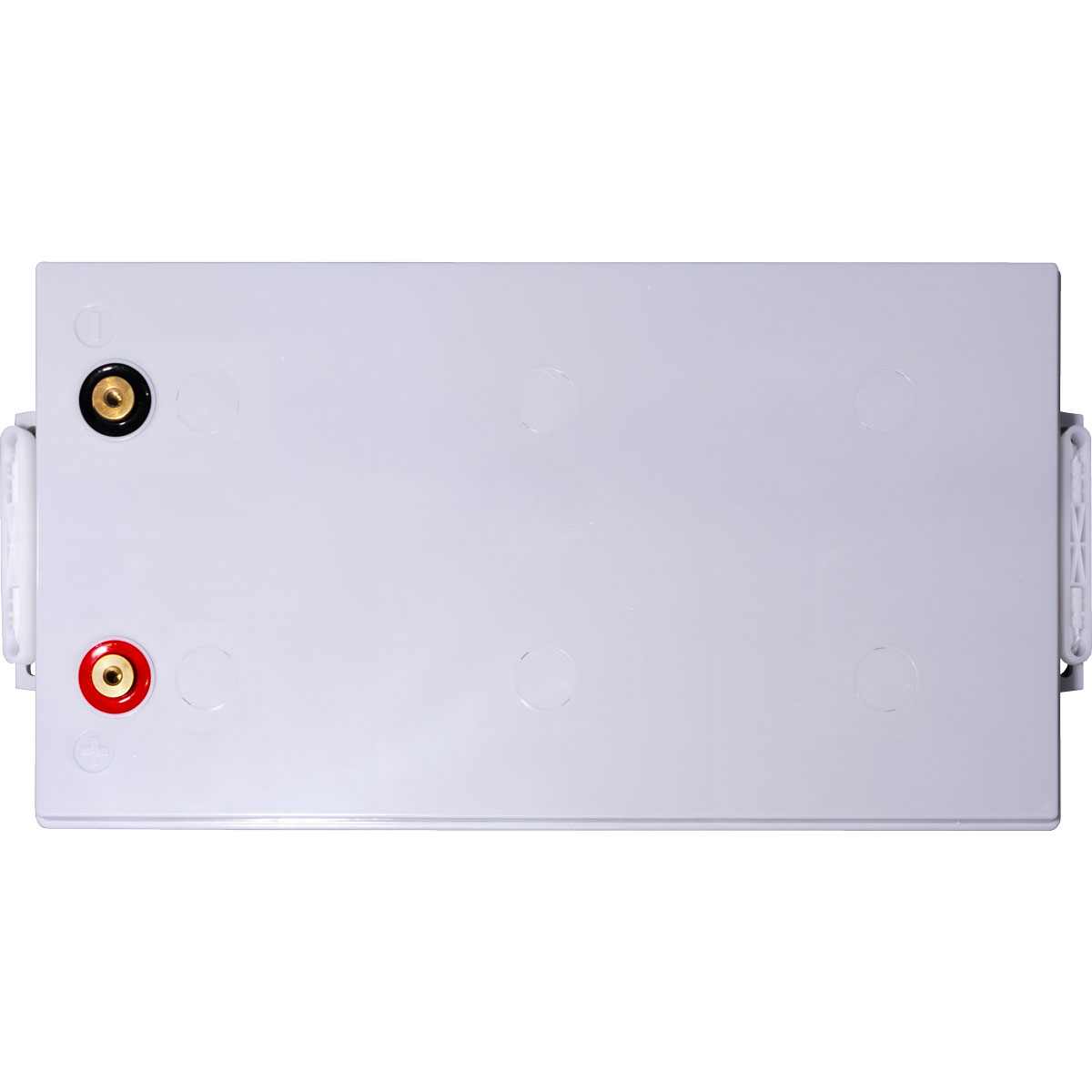 TED 12V 260Ah battery top view